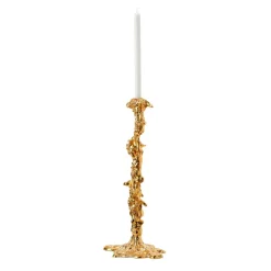 Portavelas Drip XXL 50 cm, Dorado