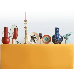 Portavelas Drip XXL 50 cm, Dorado