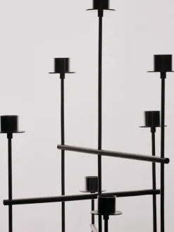 Portavelas Elysia, Brushed stainless steel