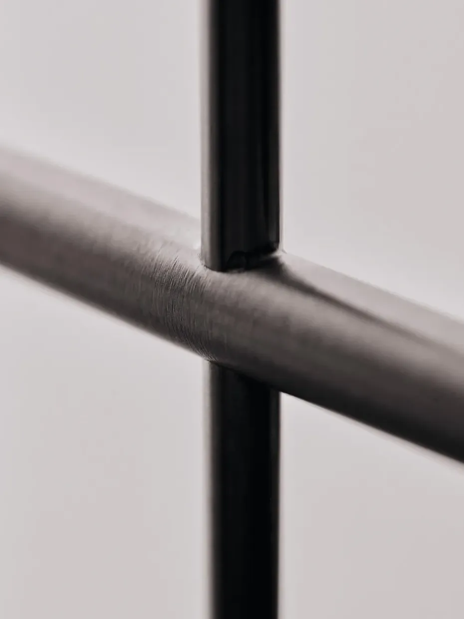 Portavelas Elysia, Brushed stainless steel