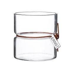 Portavelas Ernst H8,5 cm Ø8 cm, transparente