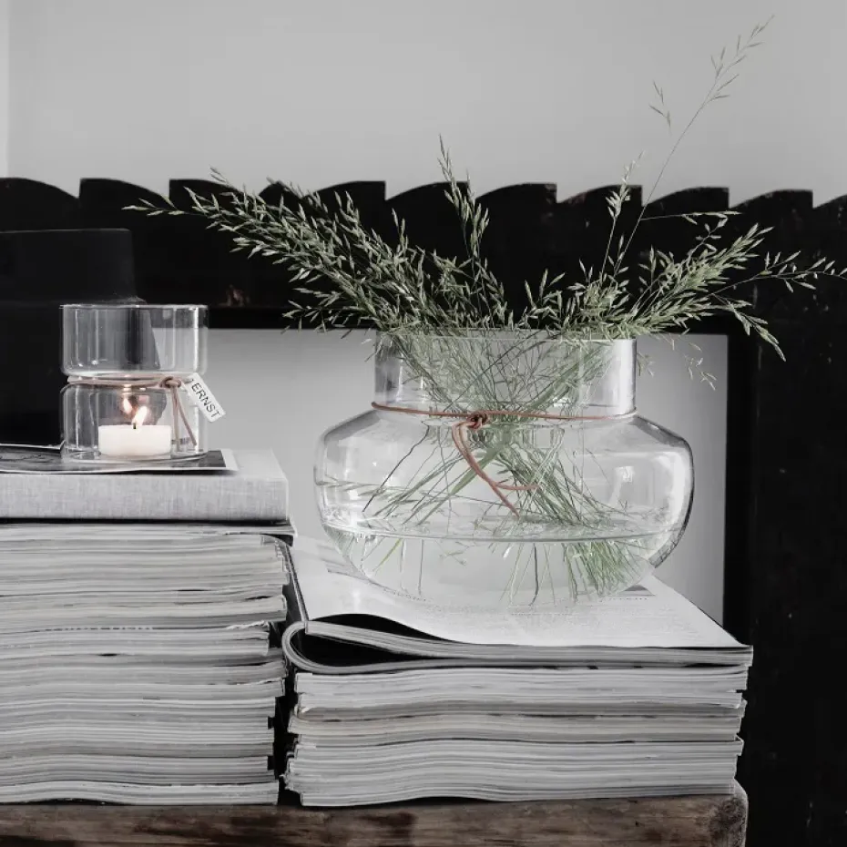 Portavelas Ernst H8,5 cm Ø8 cm, transparente