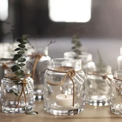 Portavelas Ernst H12 cm Ø5 cm, transparente