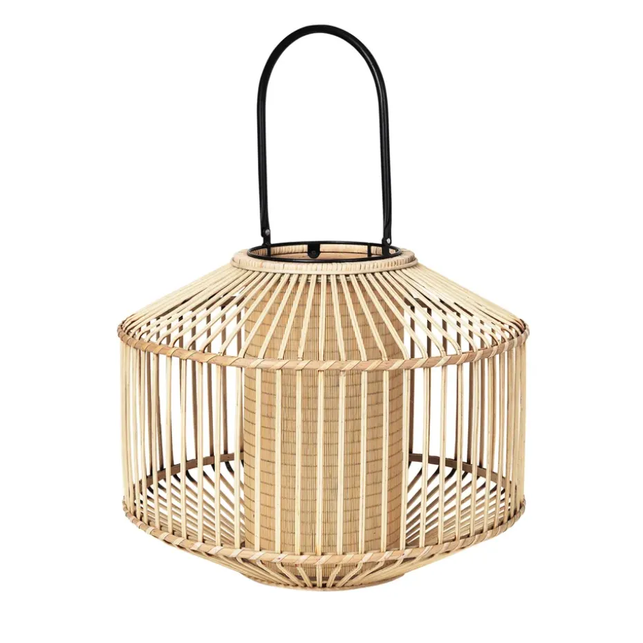 Portavelas Flax bambú, grande