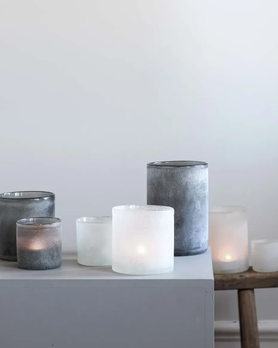 Portavelas Frost L, blanco