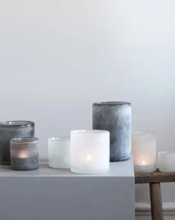 Portavelas Frost M, gris