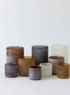 Portavelas Frost M, marrón