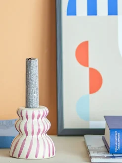 Portavelas Gabin 8 cm, Púrpura