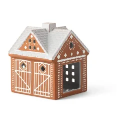 Portavelas Gingerbread casa, Christmas barn 11,5 cm