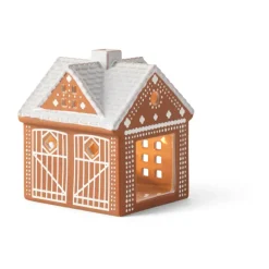 Portavelas Gingerbread casa, Christmas barn 11,5 cm