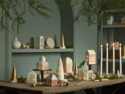 Portavelas Gingerbread small 11 cm, Marrón