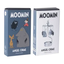 Portavelas giratorio amigos Mumin, Plateado-metal