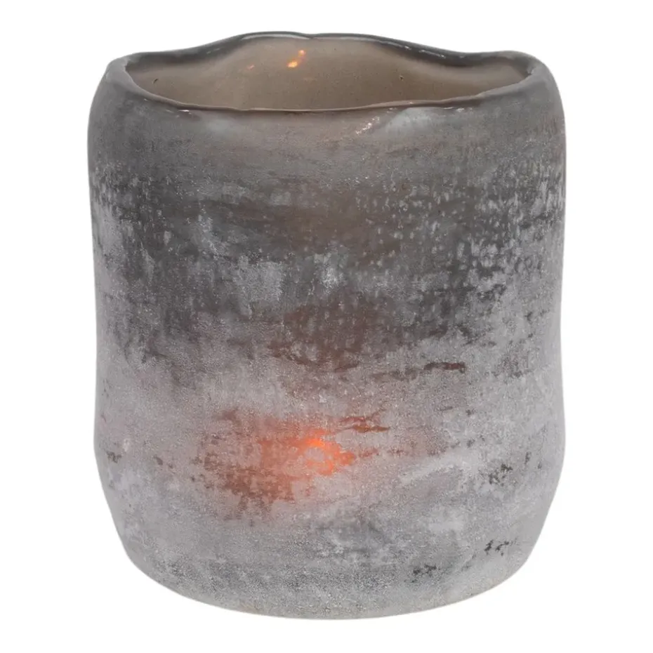 Portavelas Halde 12 cm, gris