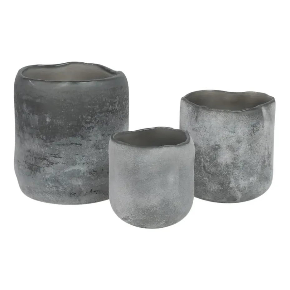 Portavelas Halde 12 cm, gris