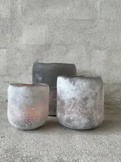 Portavelas Halde 8 cm, gris