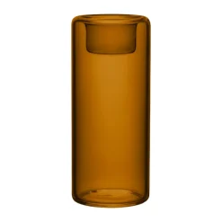 Portavelas Happy 3 piezas, Ámbar