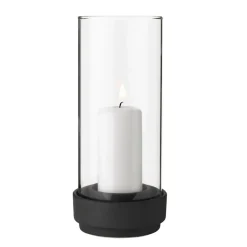 Portavelas Hurricane negro, pequeño