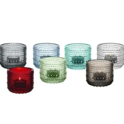 Portavelas Kastehelmi 64 mm, gris