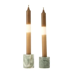 Portavelas Kokoro 2 piezas, Mármol verde