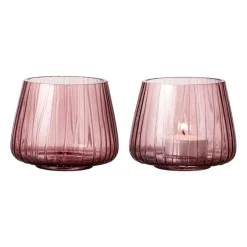 Portavelas Kusintha 7,5 cm 2 unidades, Rosa