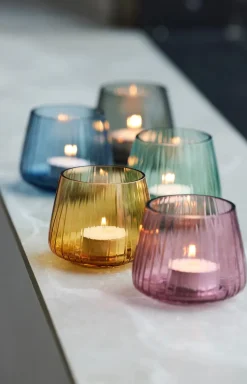 Portavelas Kusintha 7,5 cm 2 unidades, Rosa