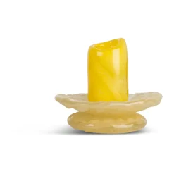 Portavelas Lara XS 9 cm, Amarillo-beige claro