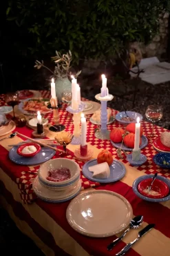 Portavelas Lara XS 9 cm, Negro-beige