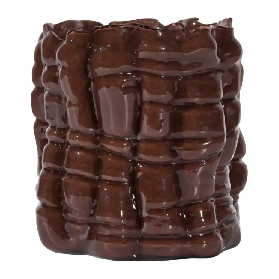 Portavelas Laranne Ø10 cm, Marrón