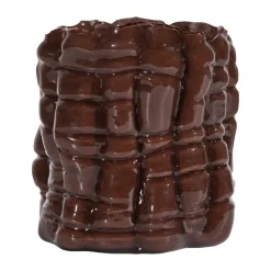 Portavelas Laranne Ø15 cm, Marrón