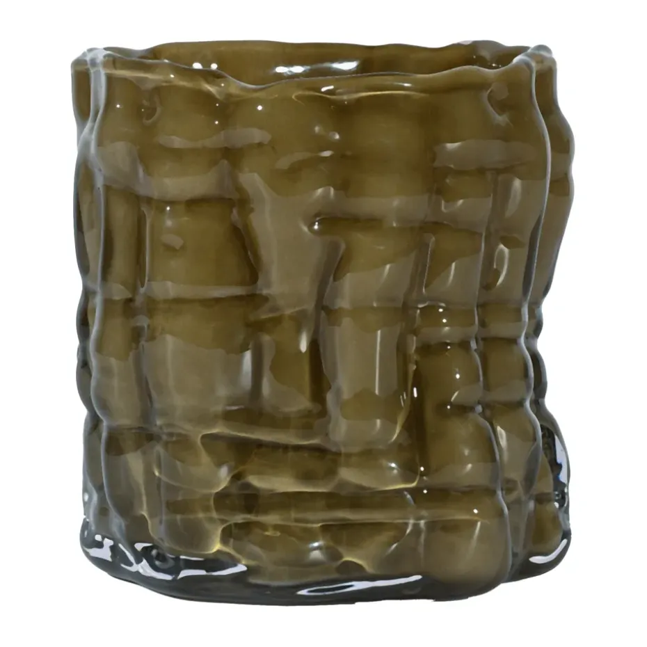 Portavelas Laranne Ø10 cm, Verde