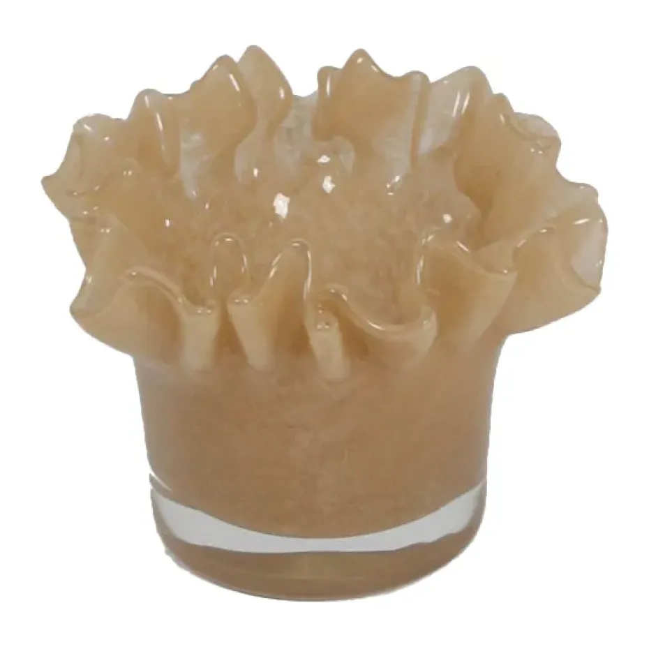 Portavelas Loa 14 cm, Beige