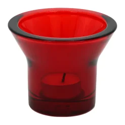 Portavelas Lumi Ø10 cm, Rojo