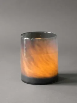 Portavelas Lyric L, gris oscuro