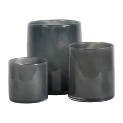 Portavelas Lyric L, gris oscuro