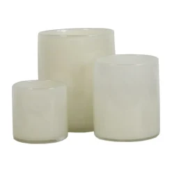 Portavelas Lyric L, Linen (blanco)