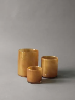 Portavelas Lyric L, marrón