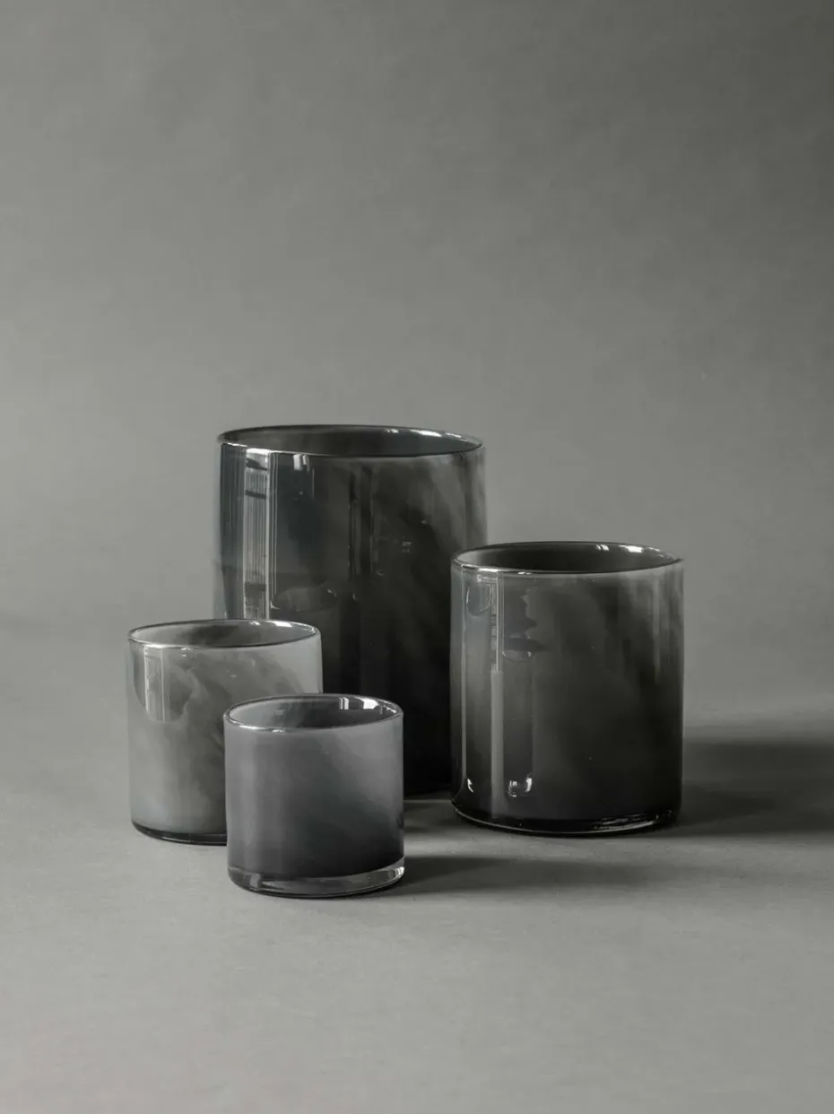 Portavelas Lyric M, gris oscuro