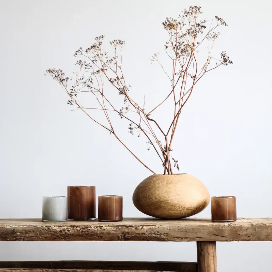 Portavelas Lyric M, marrón