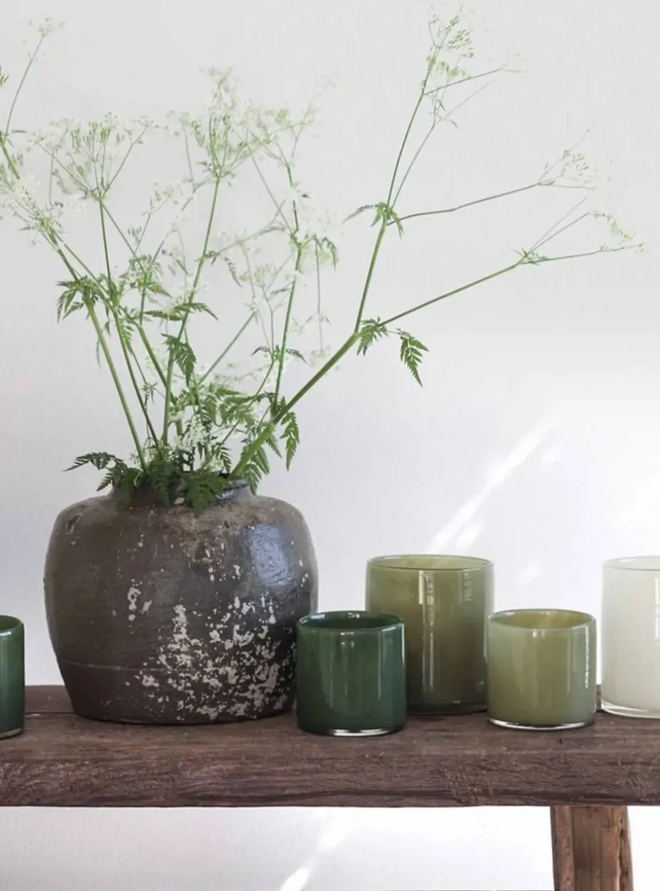 Portavelas Lyric S, verde oliva