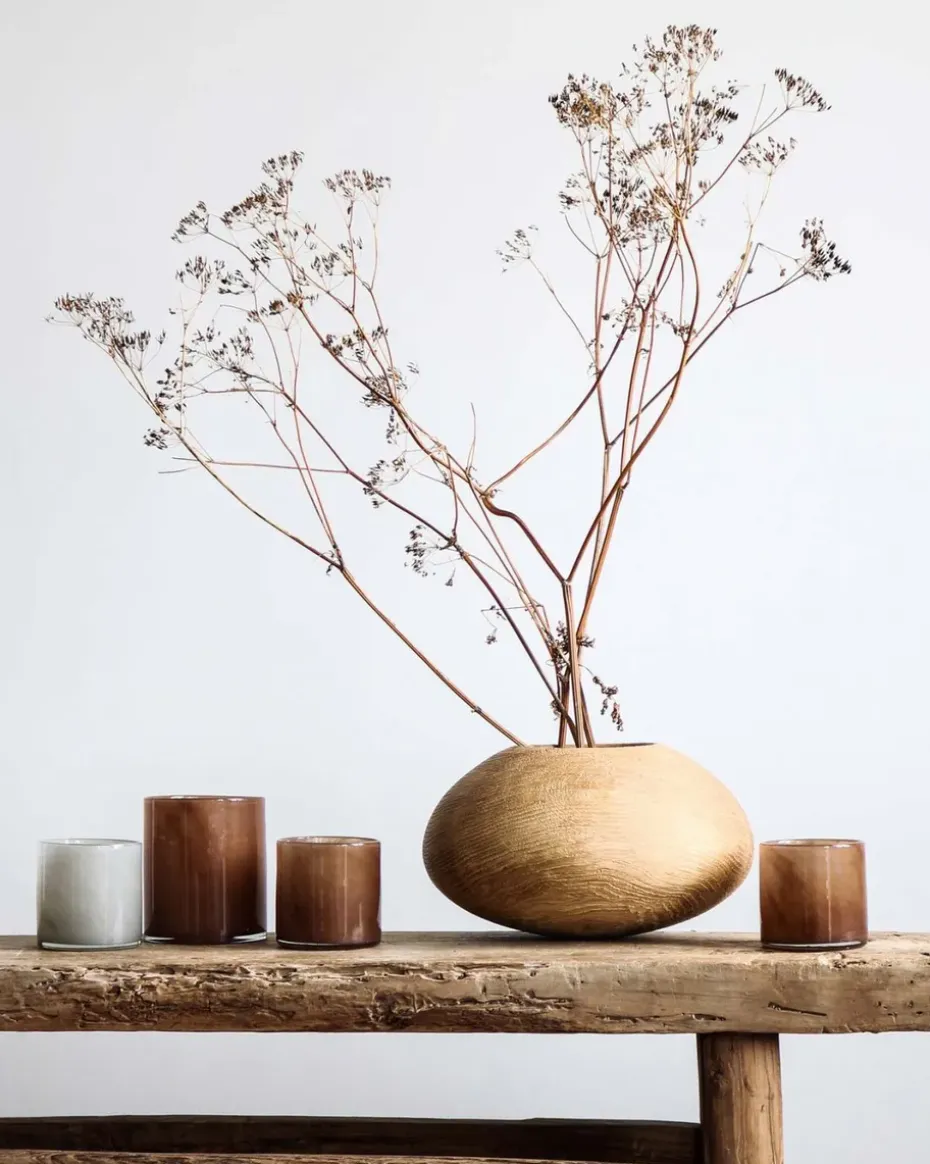 Portavelas Lyric XS, marrón