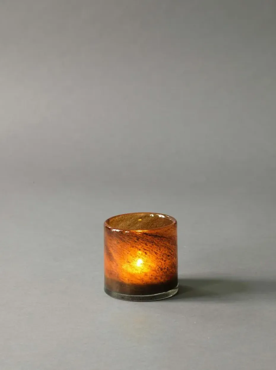 Portavelas Lyric XS, marrón oscuro