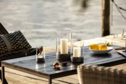 Portavelas Manufacture Rock Home Hurricane S, Negro