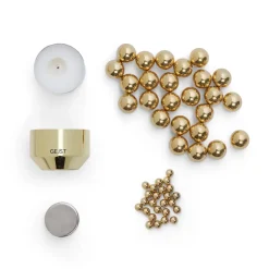 Portavelas Molekyl, latón