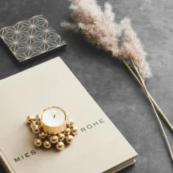 Portavelas Molekyl, latón