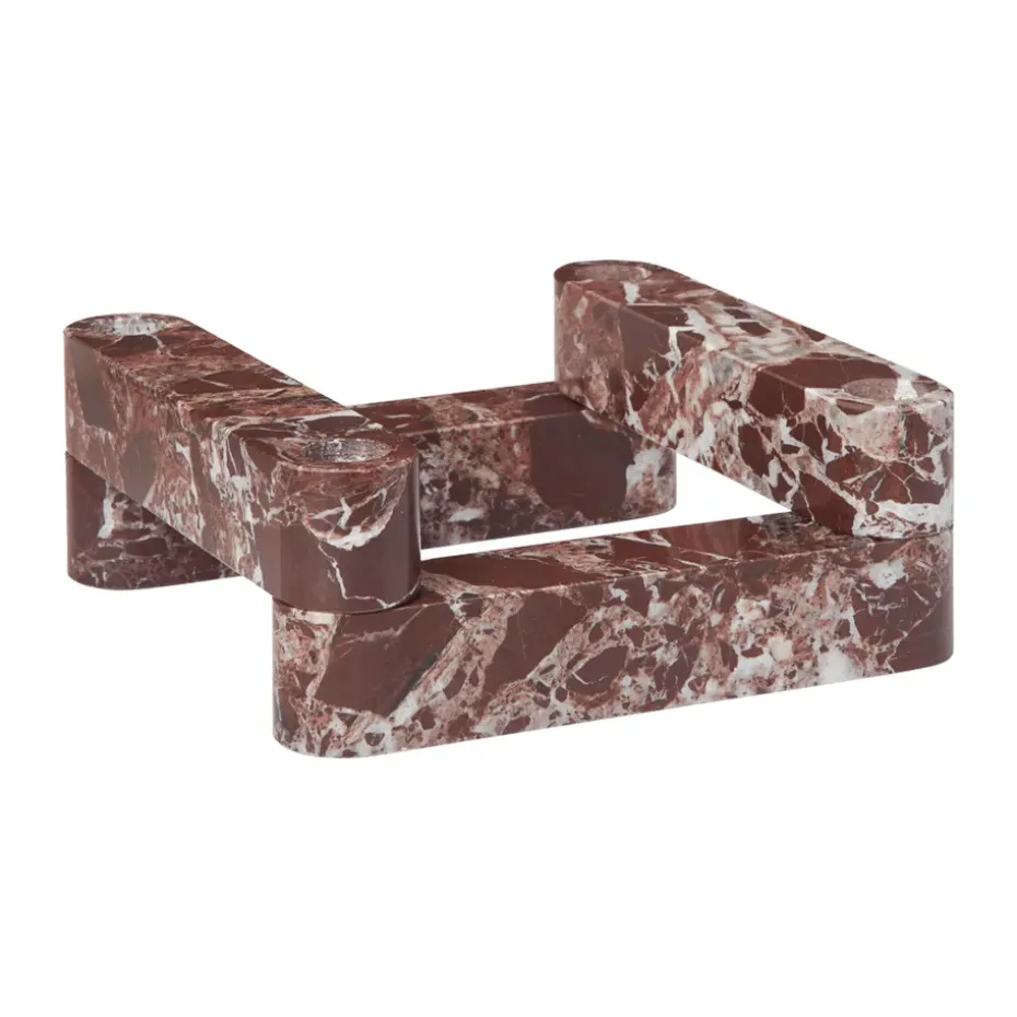 Portavelas Newel modul 4 piezas, Rosso