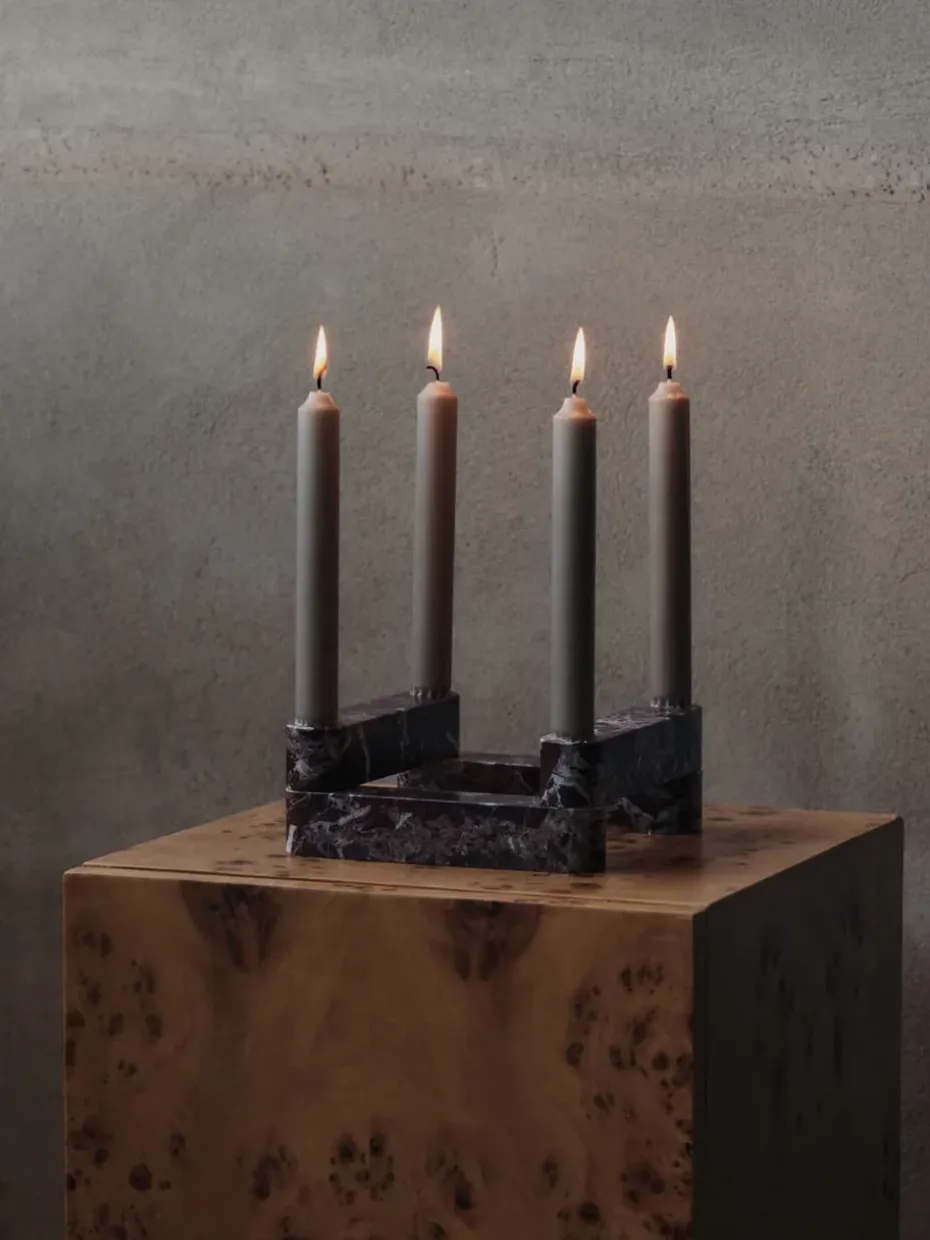 Portavelas Newel modul 4 piezas, Rosso