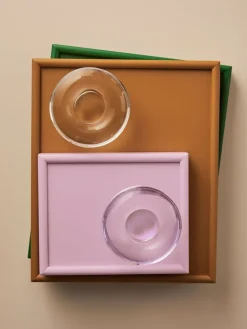 Portavelas Orion Ø11x6,3 cm, Rosa