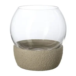 Portavelas Perlemor Home Hurricane Ø16 cm, Beige