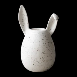 Portavelas Rabbit 13 cm, White dot