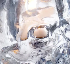 Portavelas Skull 8,5 cm, transparente